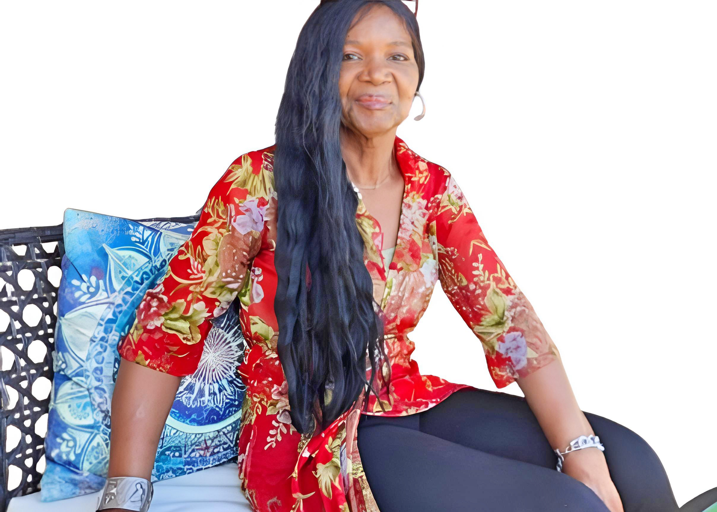 Handcrafted cord bracelet detail